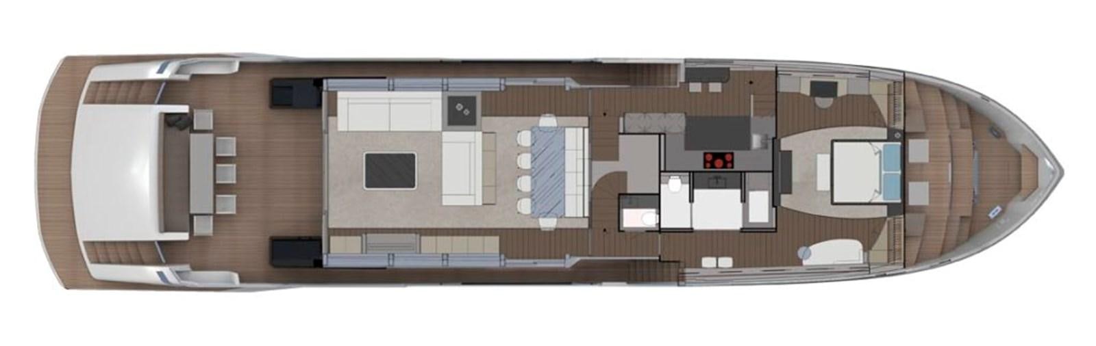 a computer generated image of a building aboard AST100CENROY Yacht for Sale