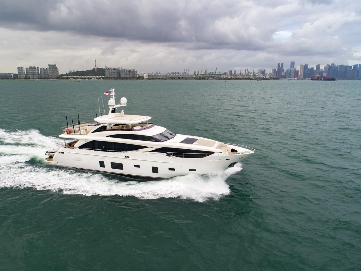 a white yacht on the water aboard THE SPIRIT OF ELIJAH Yacht for Sale