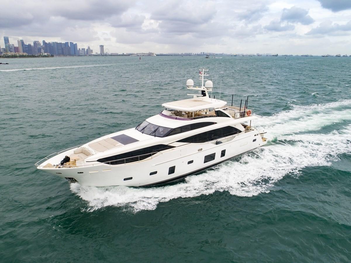 a white yacht on the water aboard THE SPIRIT OF ELIJAH Yacht for Sale