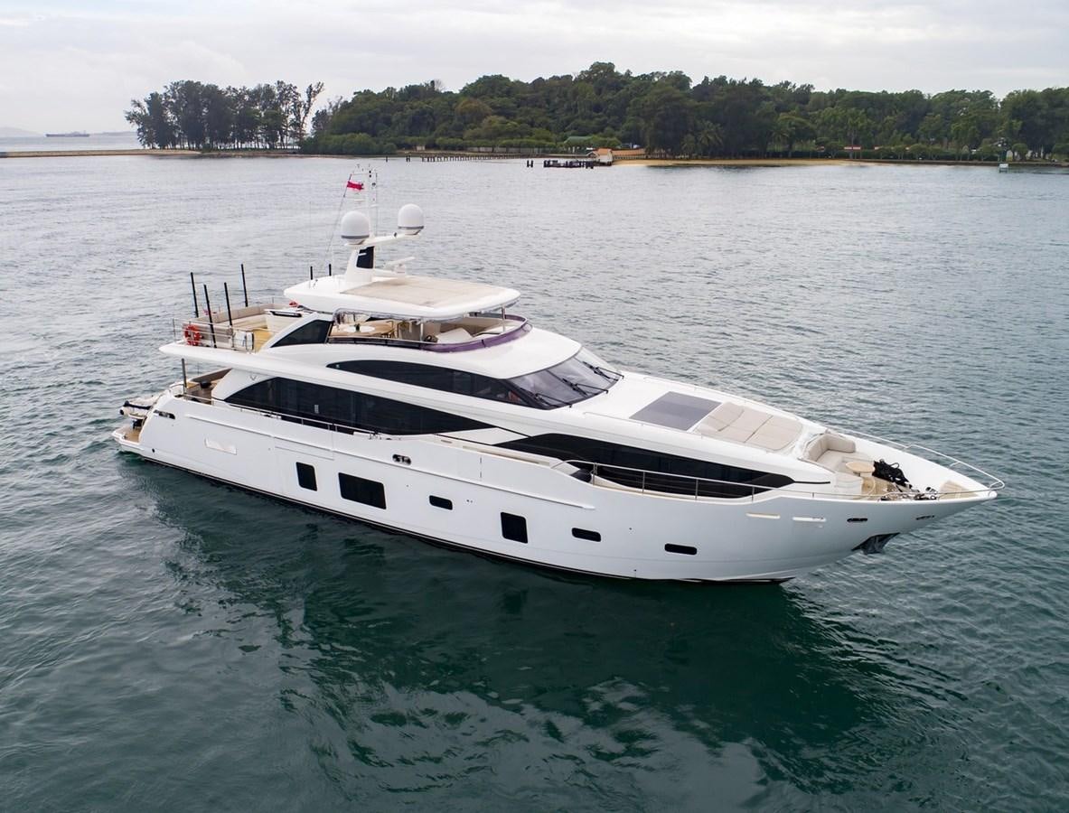 a white yacht in the water aboard THE SPIRIT OF ELIJAH Yacht for Sale