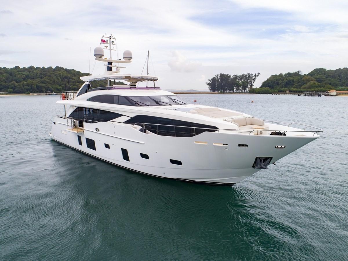 a white yacht in the water aboard THE SPIRIT OF ELIJAH Yacht for Sale