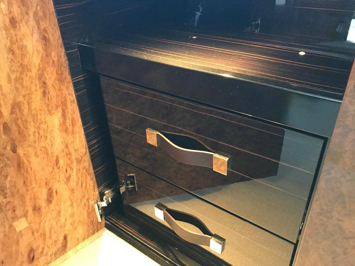 a black cabinet with a handle aboard THE SPIRIT OF ELIJAH Yacht for Sale