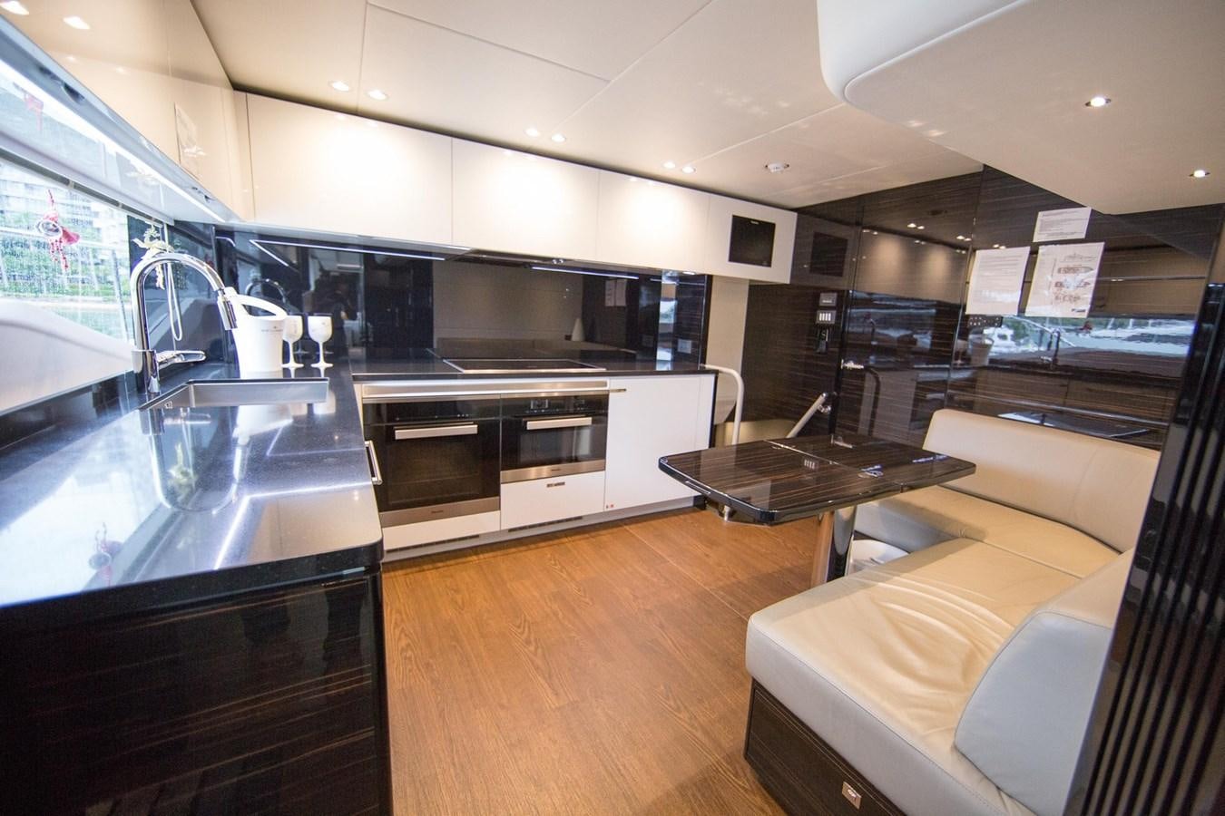 a kitchen with a large counter aboard THE SPIRIT OF ELIJAH Yacht for Sale