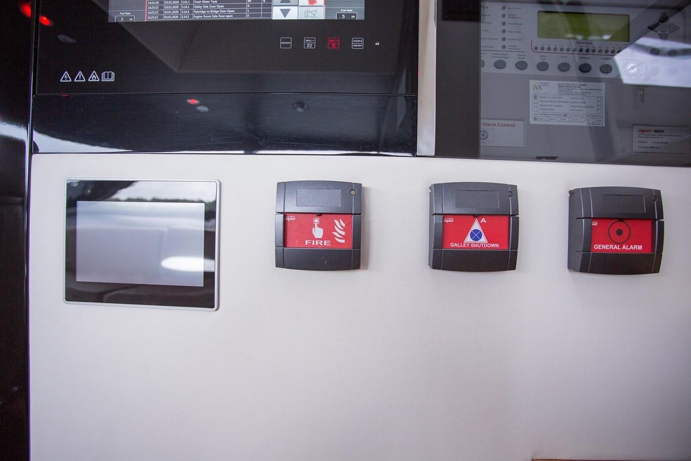 a white computer with red buttons aboard THE SPIRIT OF ELIJAH Yacht for Sale