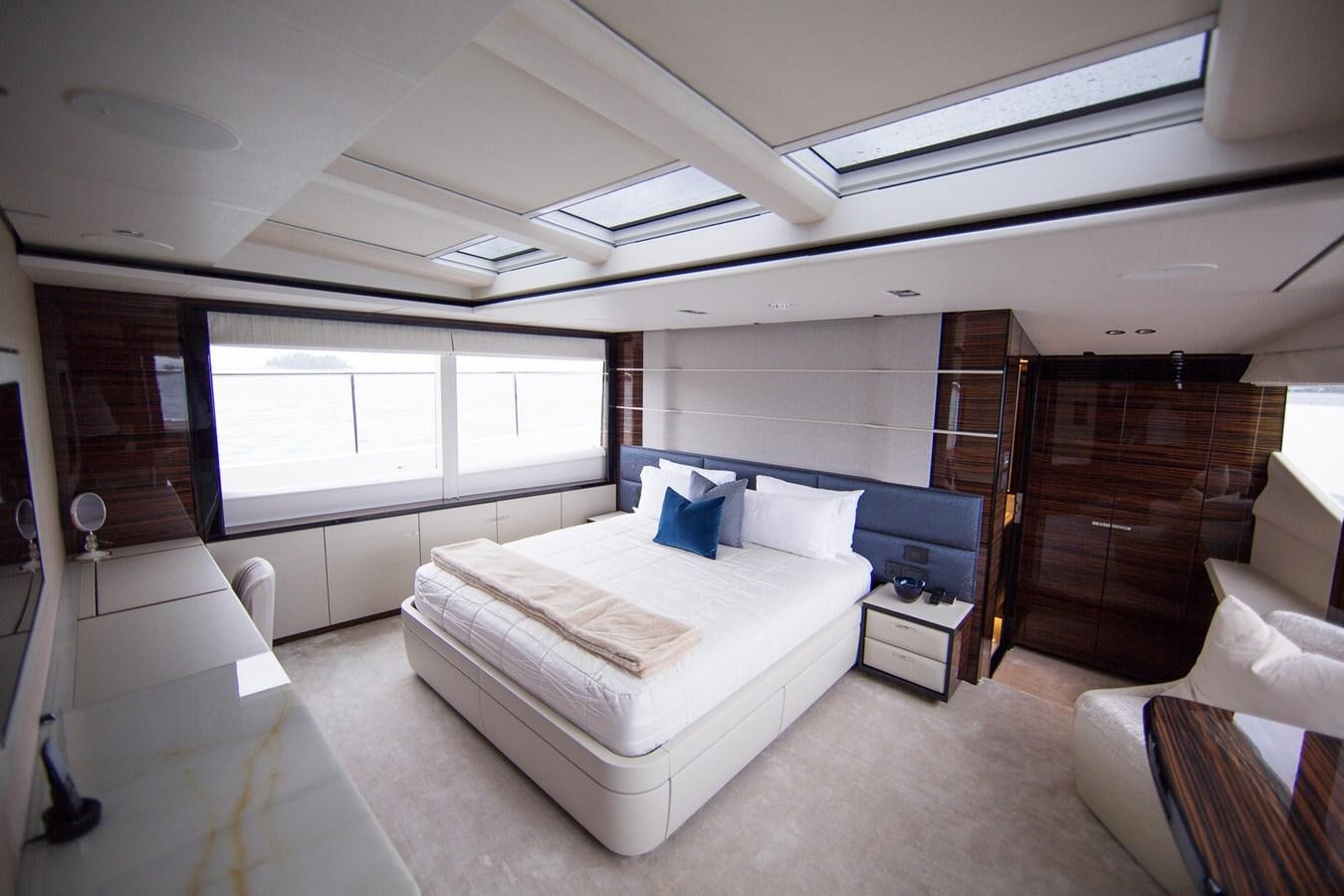 a room with a bed and a tv aboard THE SPIRIT OF ELIJAH Yacht for Sale