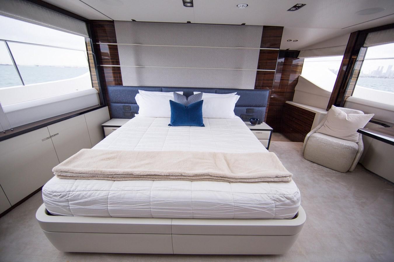 a bed in a room aboard THE SPIRIT OF ELIJAH Yacht for Sale