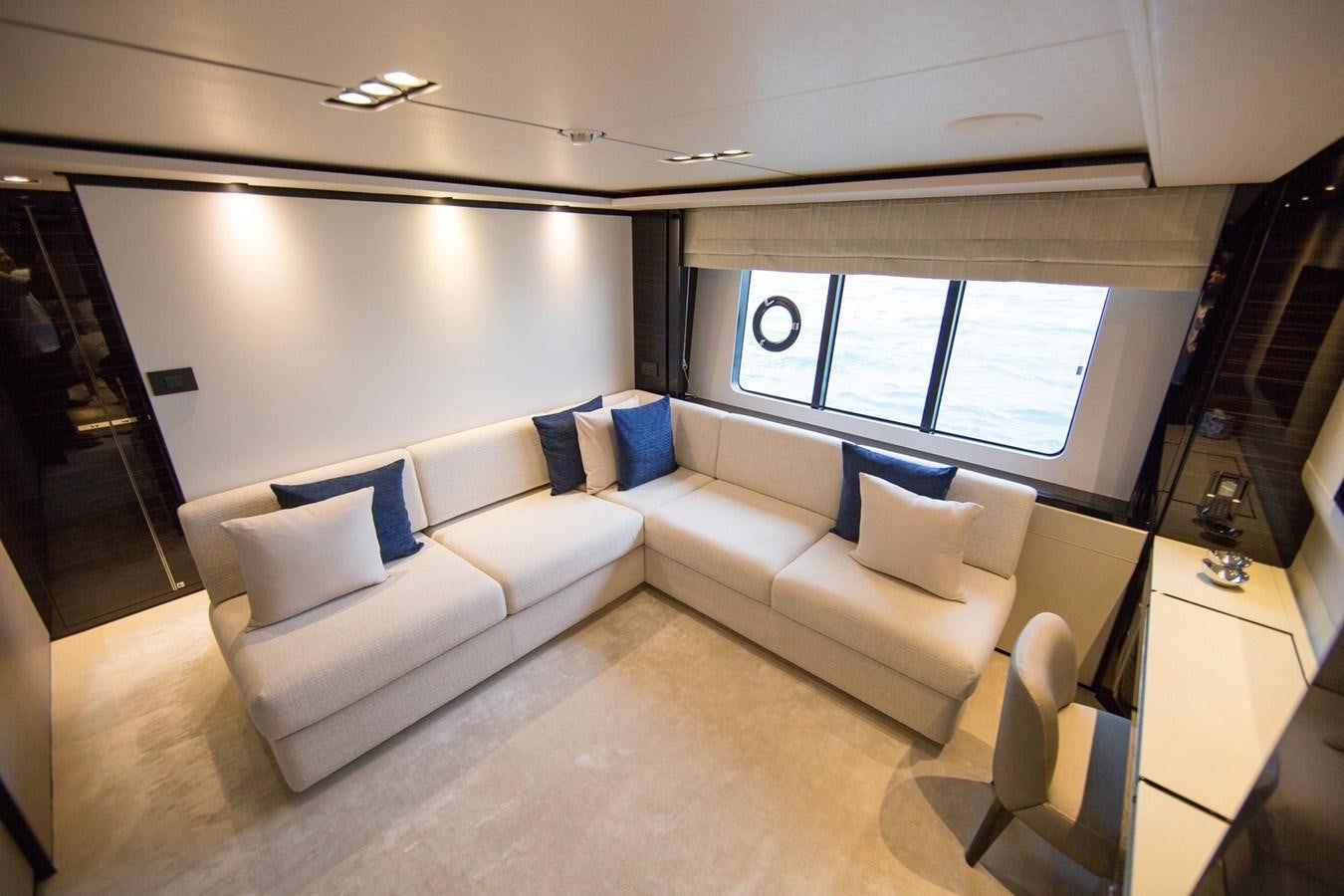 a living room with a couch aboard THE SPIRIT OF ELIJAH Yacht for Sale