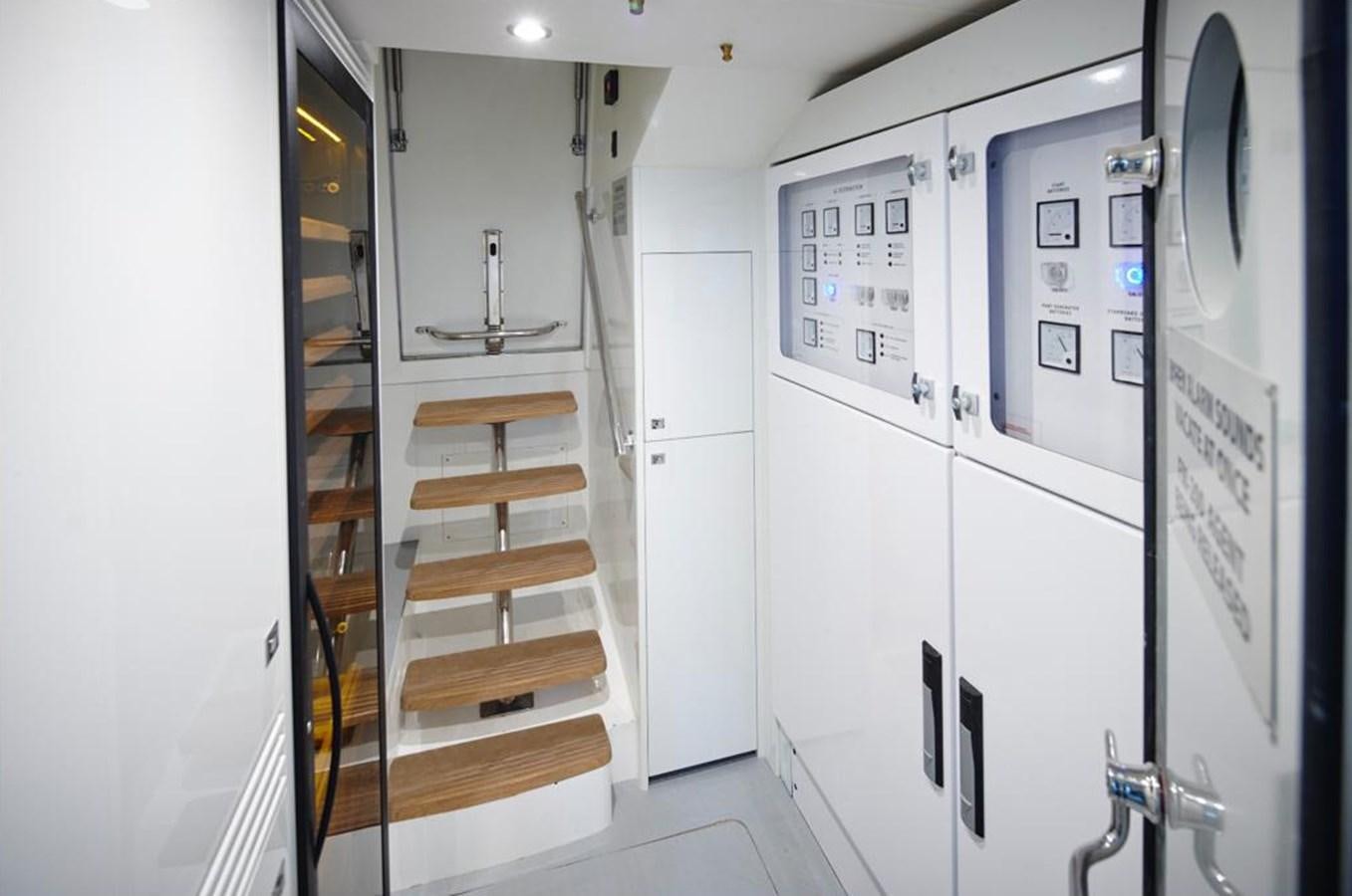 a room with white cabinets aboard THE SPIRIT OF ELIJAH Yacht for Sale