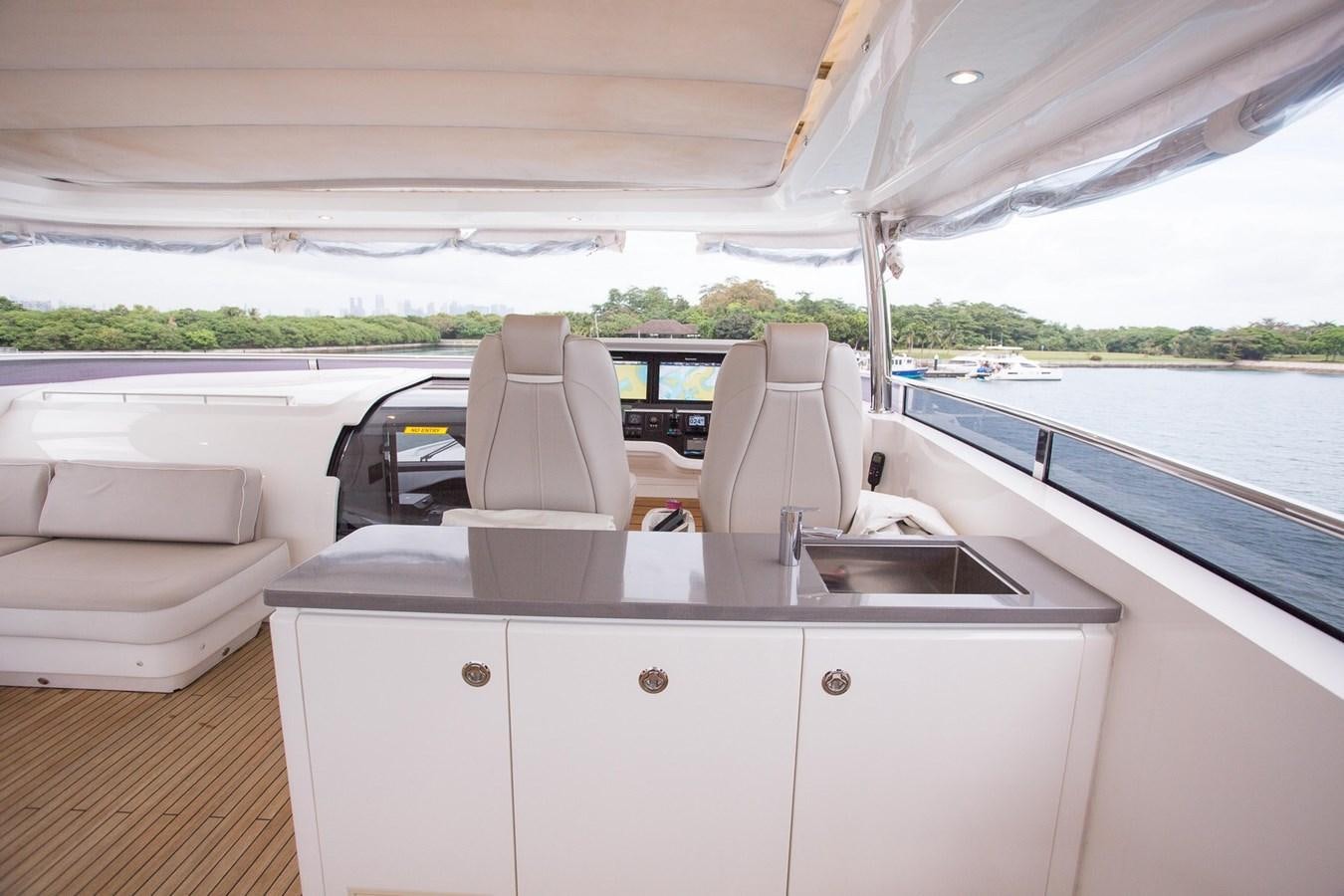 a boat with a desk and chairs aboard THE SPIRIT OF ELIJAH Yacht for Sale