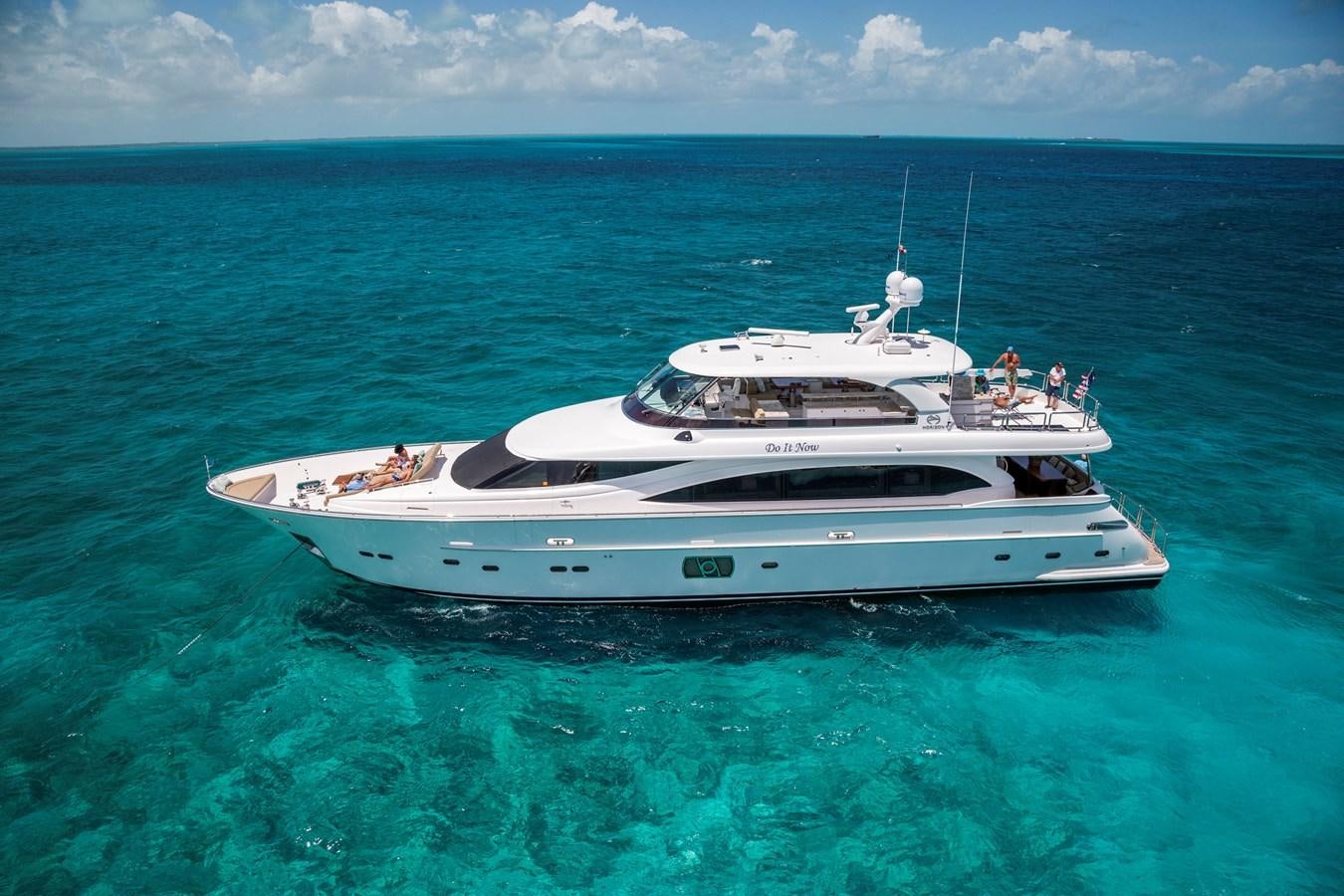 a white yacht in the ocean aboard E100 (NEW SPEC BOAT)  Yacht for Sale