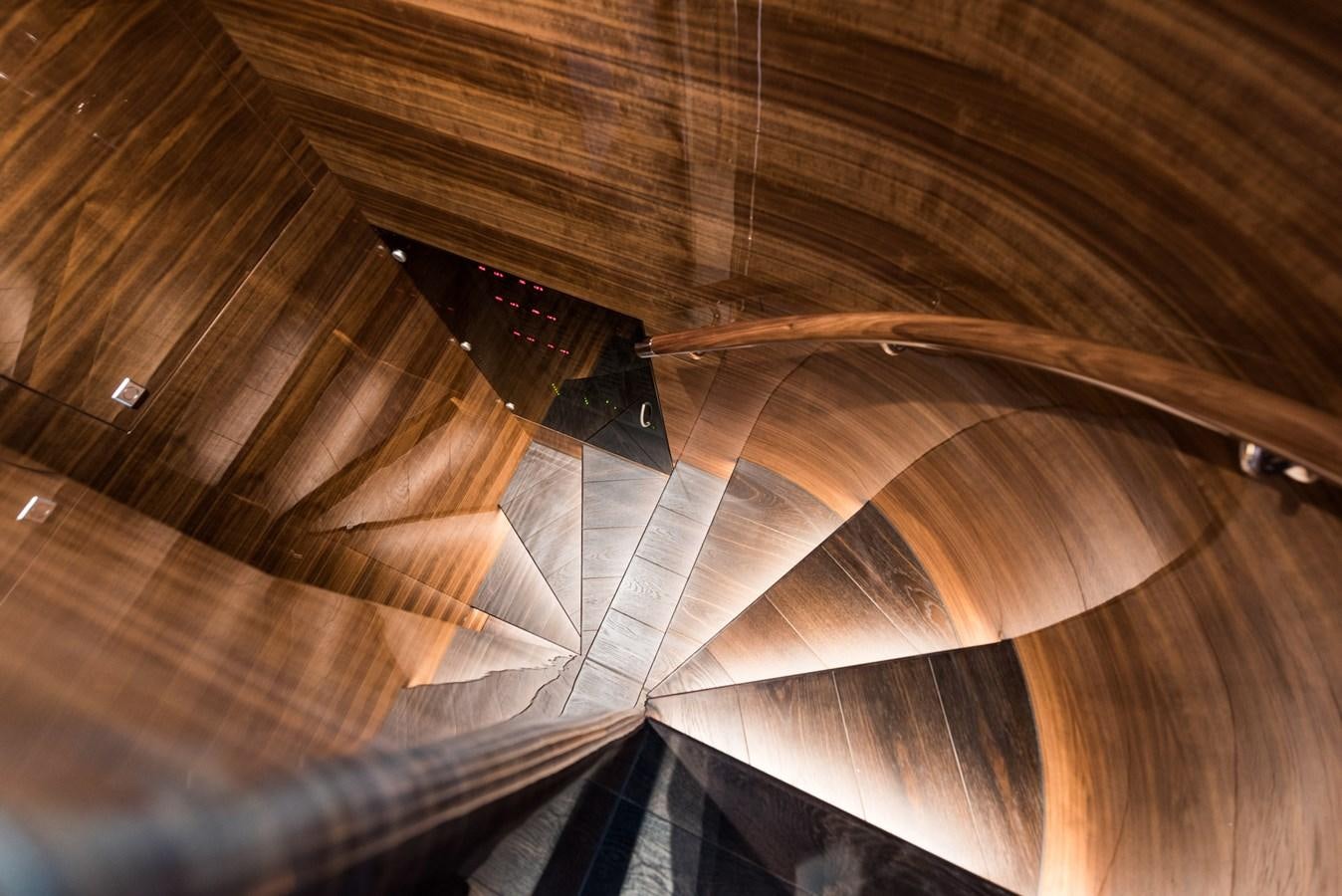 a wooden ceiling with a light aboard E100 (NEW SPEC BOAT)  Yacht for Sale