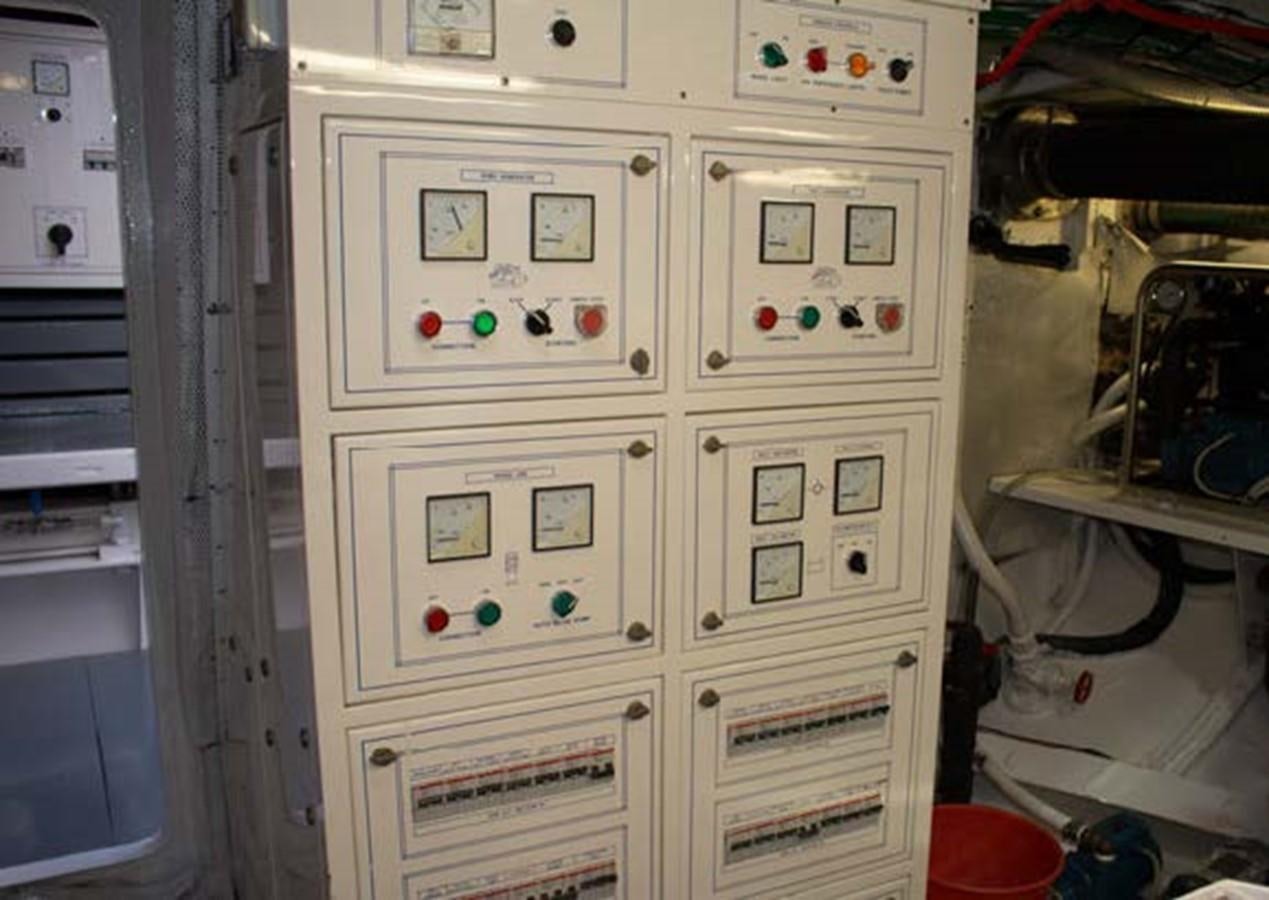a white cabinet with buttons aboard FEI-SEEN Yacht for Sale