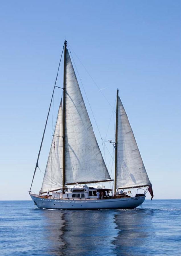a sailboat on the water aboard FEI-SEEN Yacht for Sale