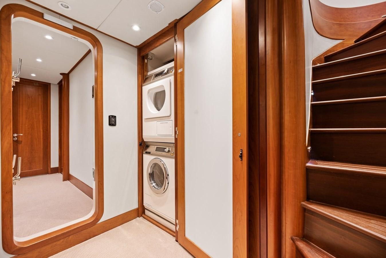 a room with washer and dryer aboard A.B. NORMAL Yacht for Sale