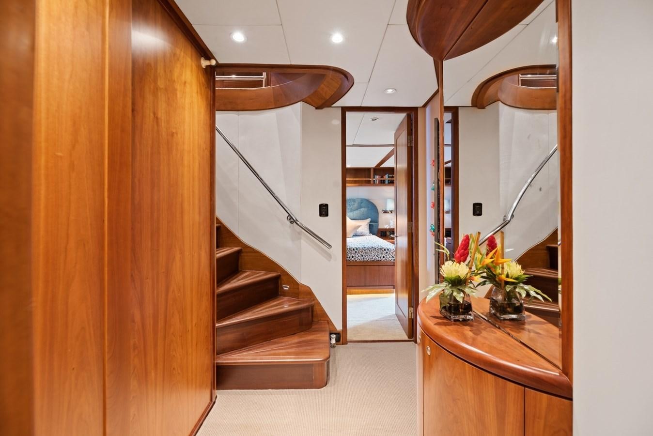 a staircase in a house aboard A.B. NORMAL Yacht for Sale