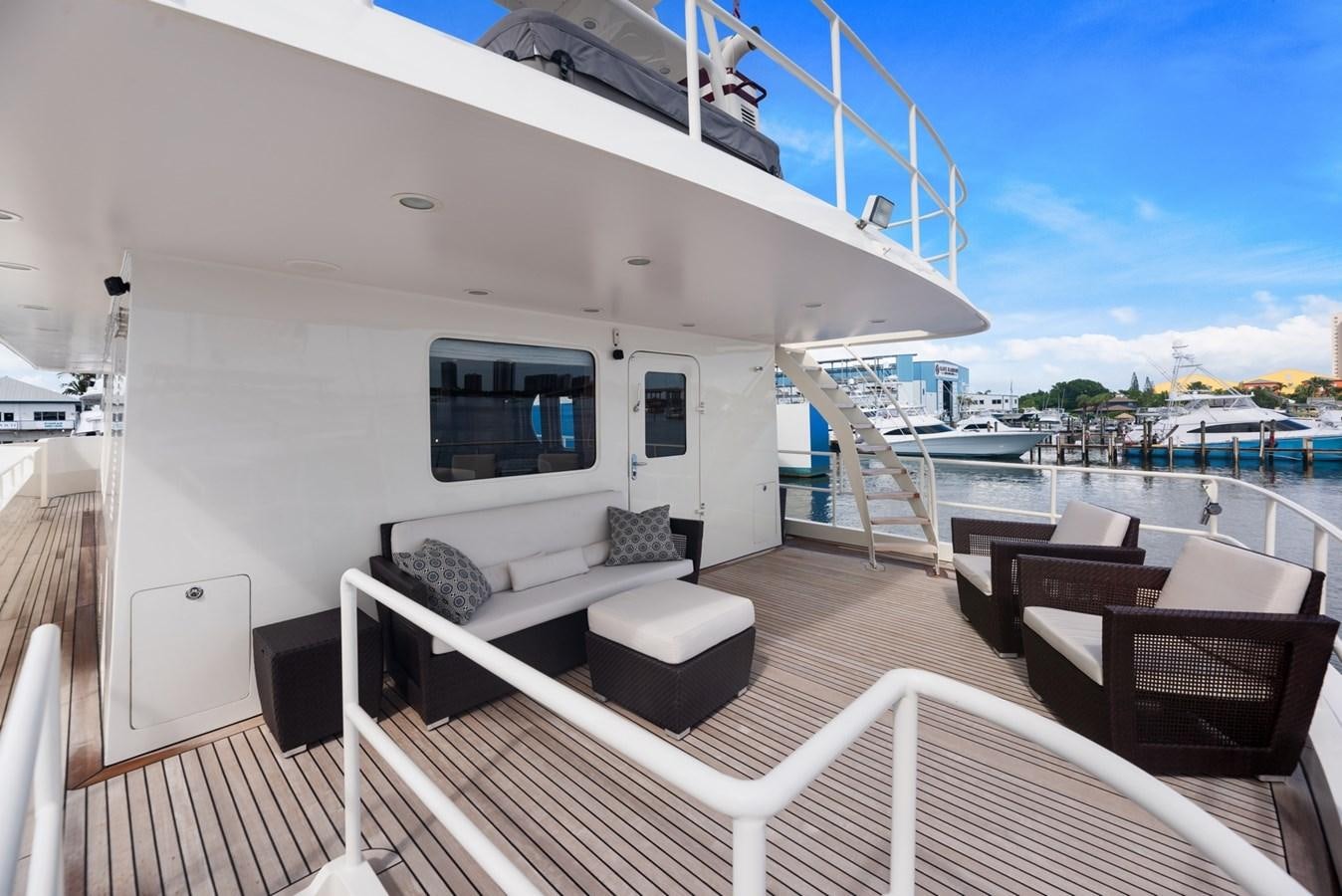 a white boat on a boat aboard A.B. NORMAL Yacht for Sale