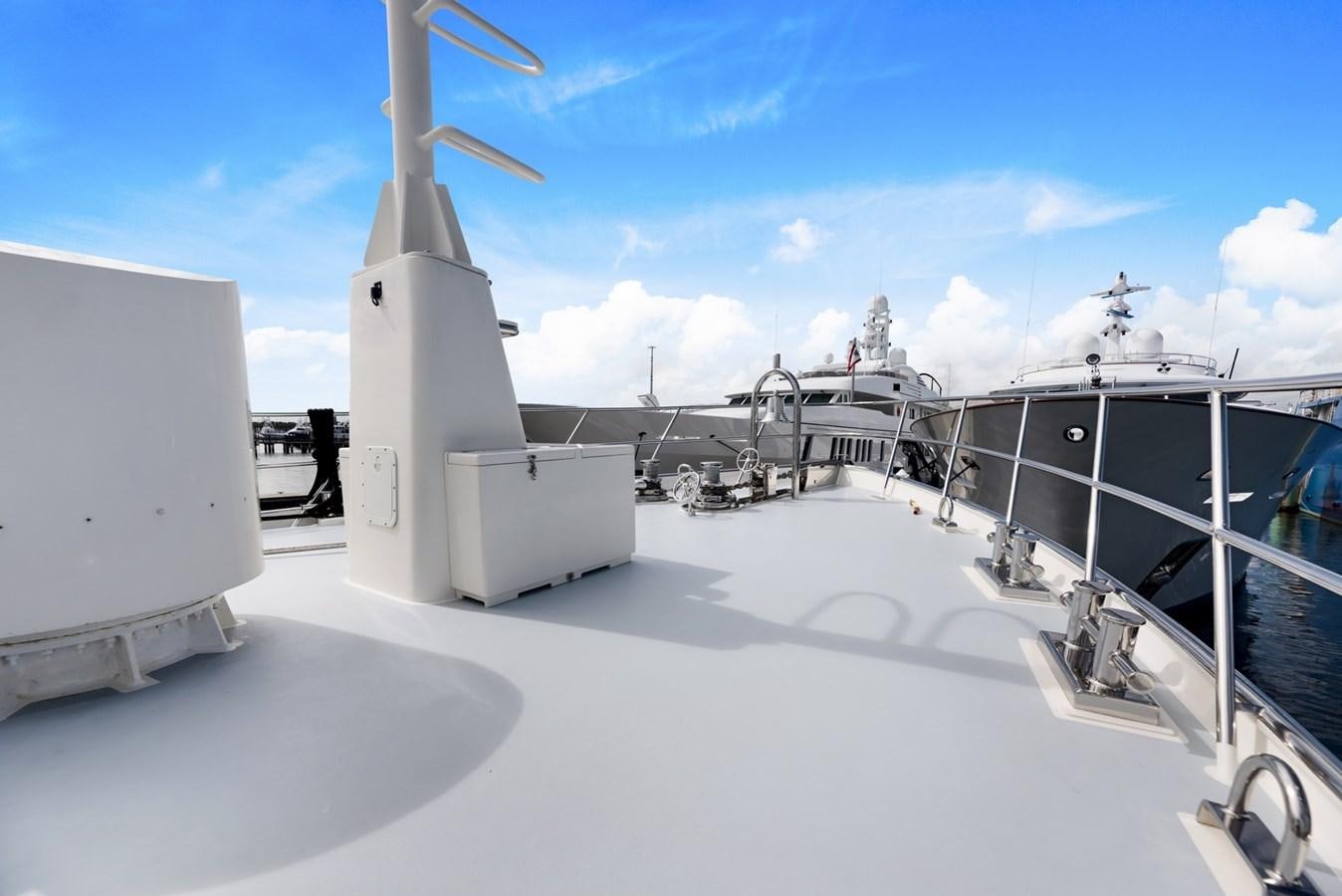 a large white machine on a white surface aboard A.B. NORMAL Yacht for Sale