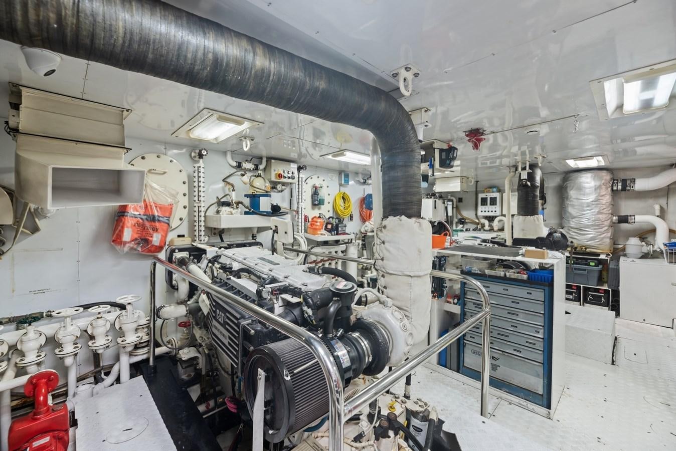 a room with machinery aboard A.B. NORMAL Yacht for Sale