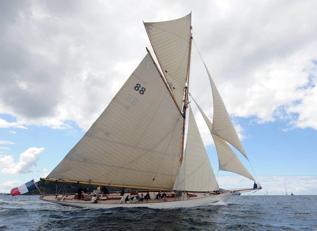 a sailboat on the water aboard MOONBEAM OF FIFE III Yacht for Sale