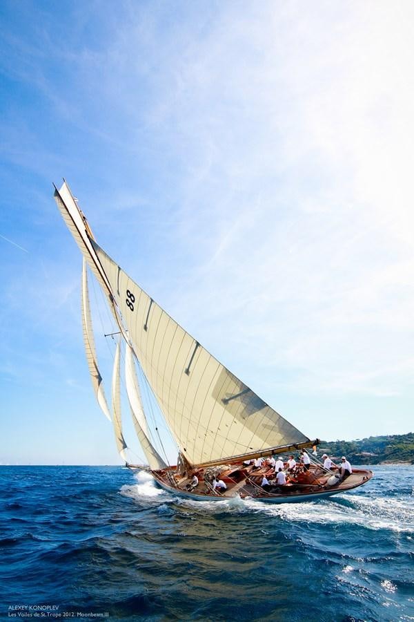 a sailboat on the water aboard MOONBEAM OF FIFE III Yacht for Sale