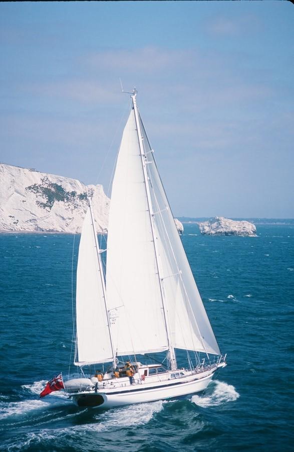 a sailboat on the water aboard IMPRESSION Yacht for Sale