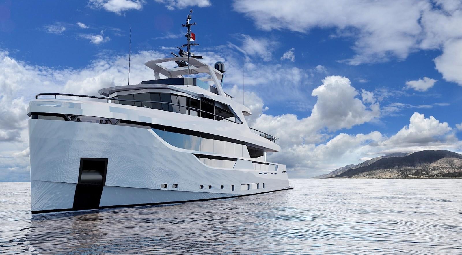 a white yacht in the water aboard XPLO BV-30 Yacht for Sale