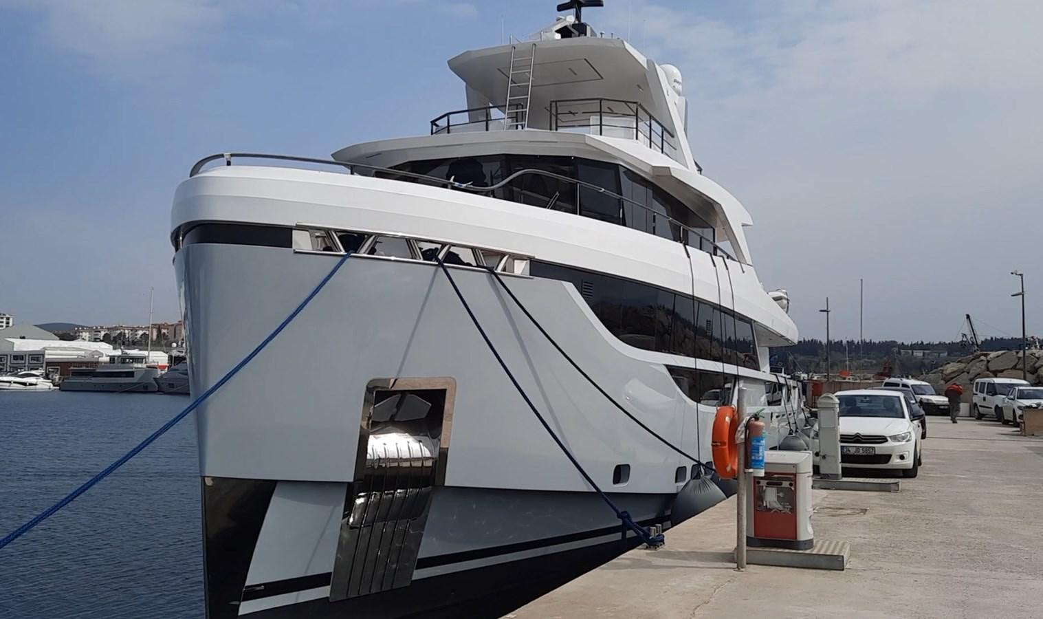 a large white yacht aboard XPLO BV-30 Yacht for Sale