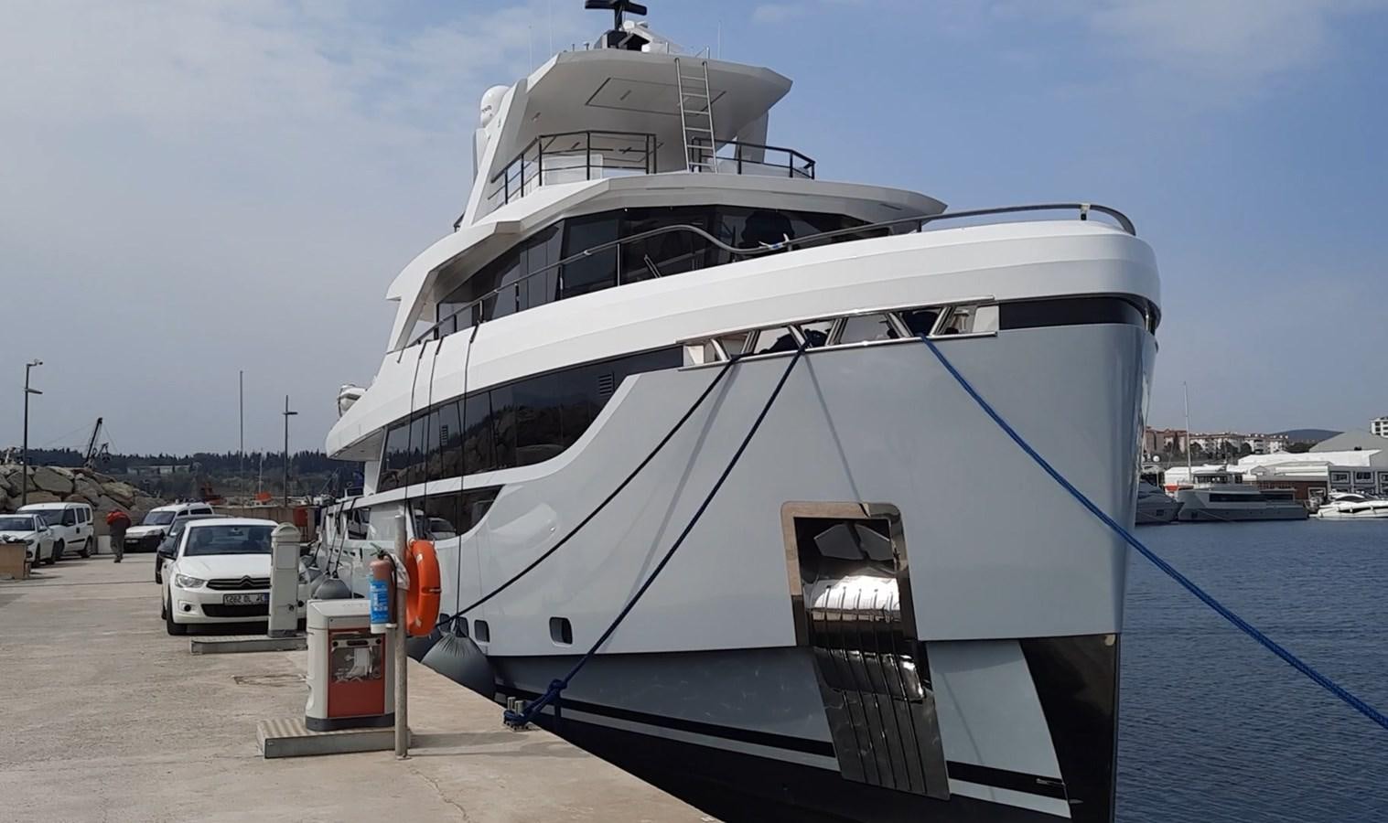 a large white yacht aboard XPLO BV-30 Yacht for Sale