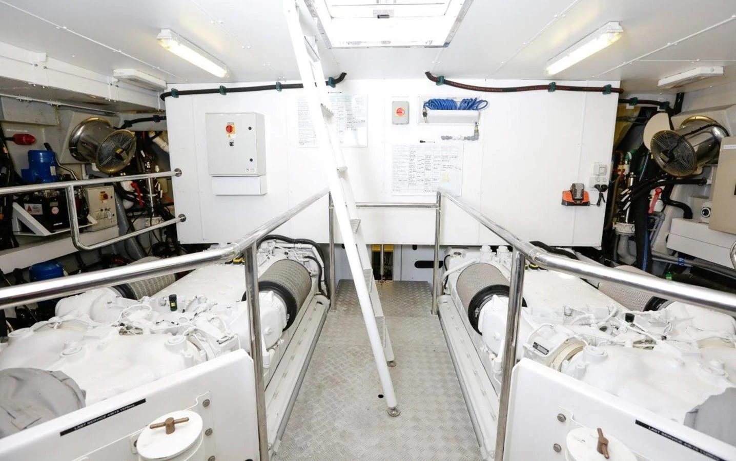 a room with white machines aboard COLETTE Yacht for Sale