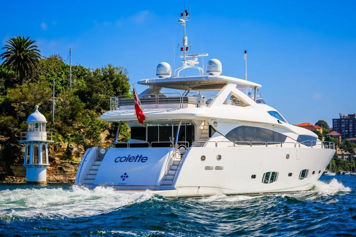 a boat on the water aboard COLETTE Yacht for Sale