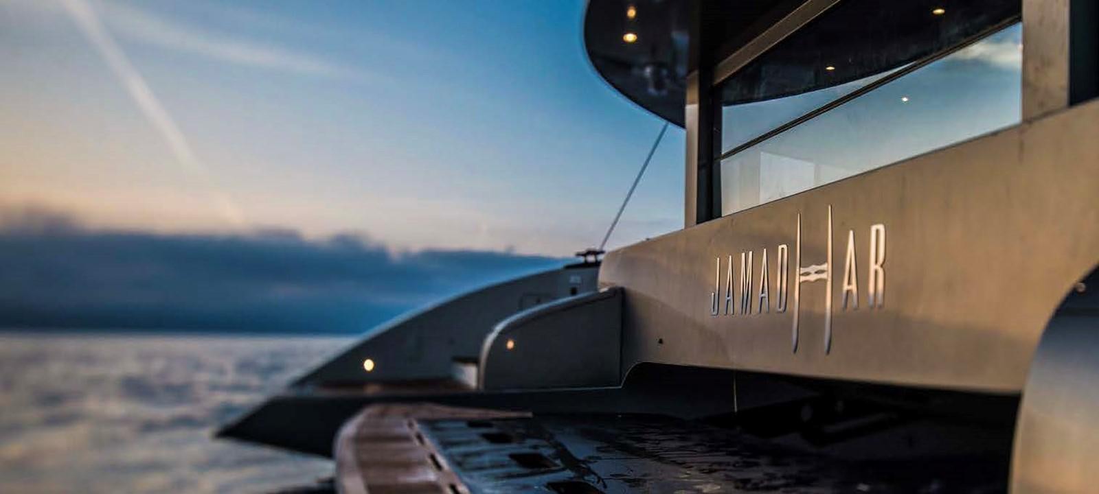 a view of the wing of a plane over water aboard JAMADHAR Yacht for Sale