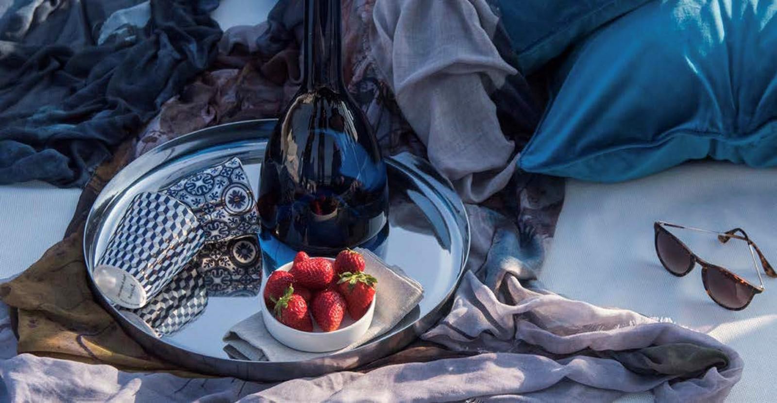 a plate of food aboard JAMADHAR Yacht for Sale