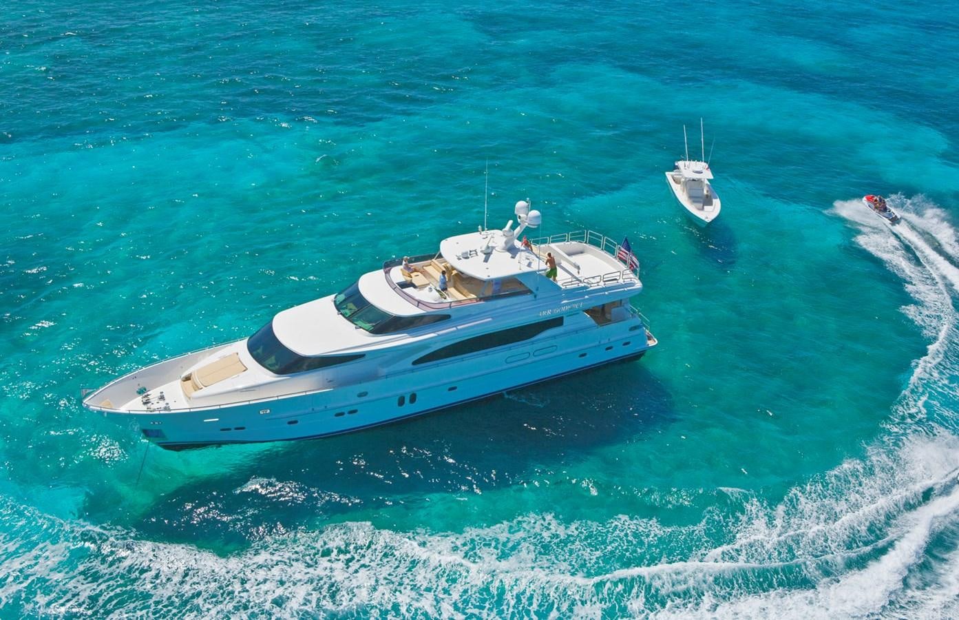 a boat on the water aboard RP100 (NEW BOAT SPEC)  Yacht for Sale