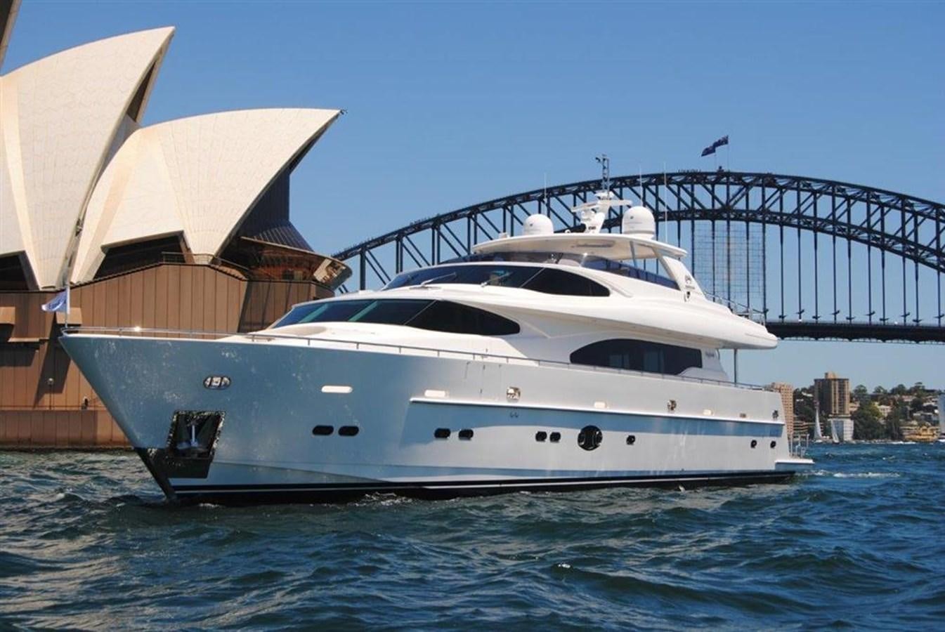 a large white yacht in the water aboard RP100 (NEW BOAT SPEC)  Yacht for Sale