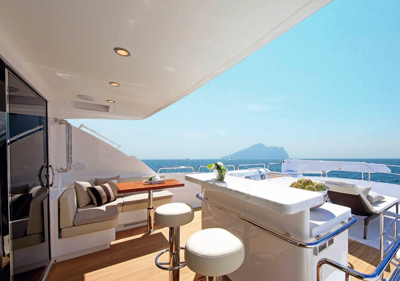 a room with a large balcony aboard RP100 (NEW BOAT SPEC)  Yacht for Sale