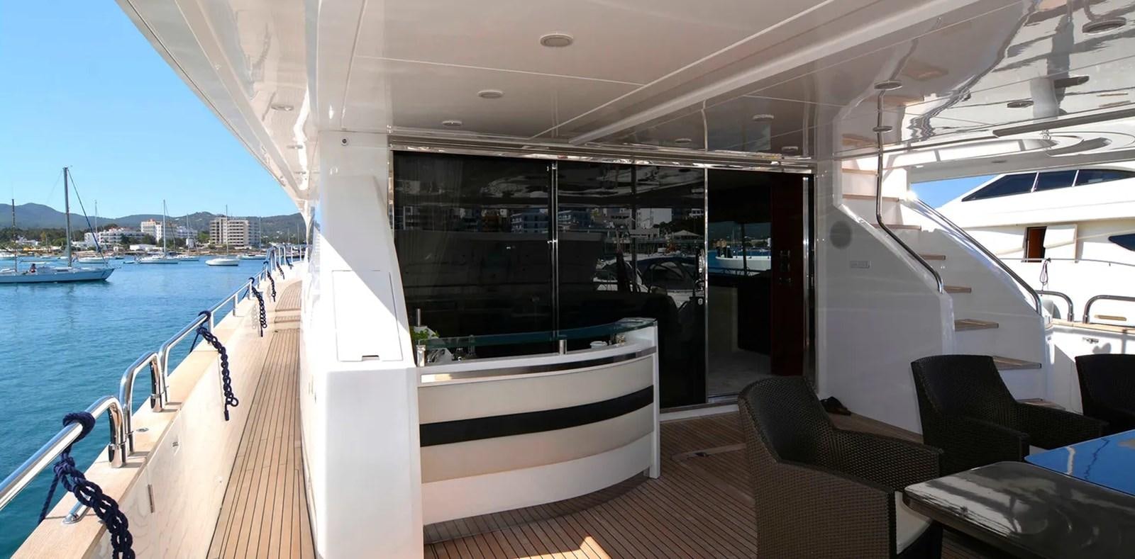 a boat on the water aboard PRINCESS 95 Yacht for Sale