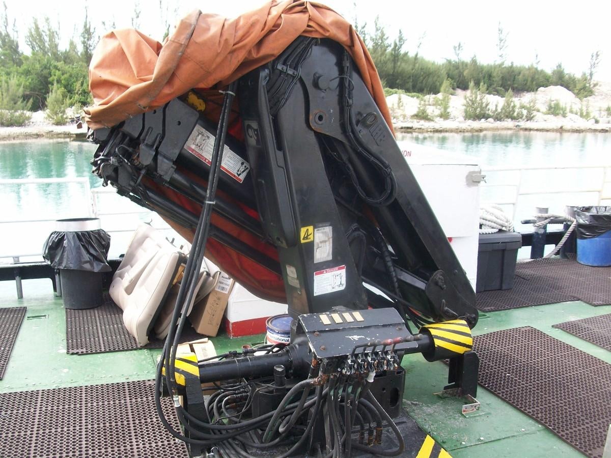 a bicycle with a backpack on it aboard NO NAME HALF MOON CLIPPER Yacht for Sale