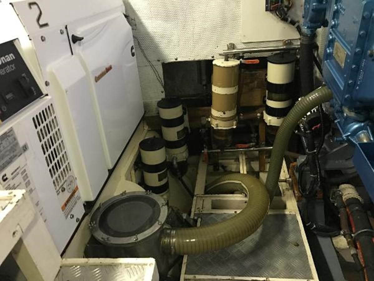 a machine with wheels aboard 95FT 2011 CUSTOM KETCH CLASSIC YACHT Yacht for Sale