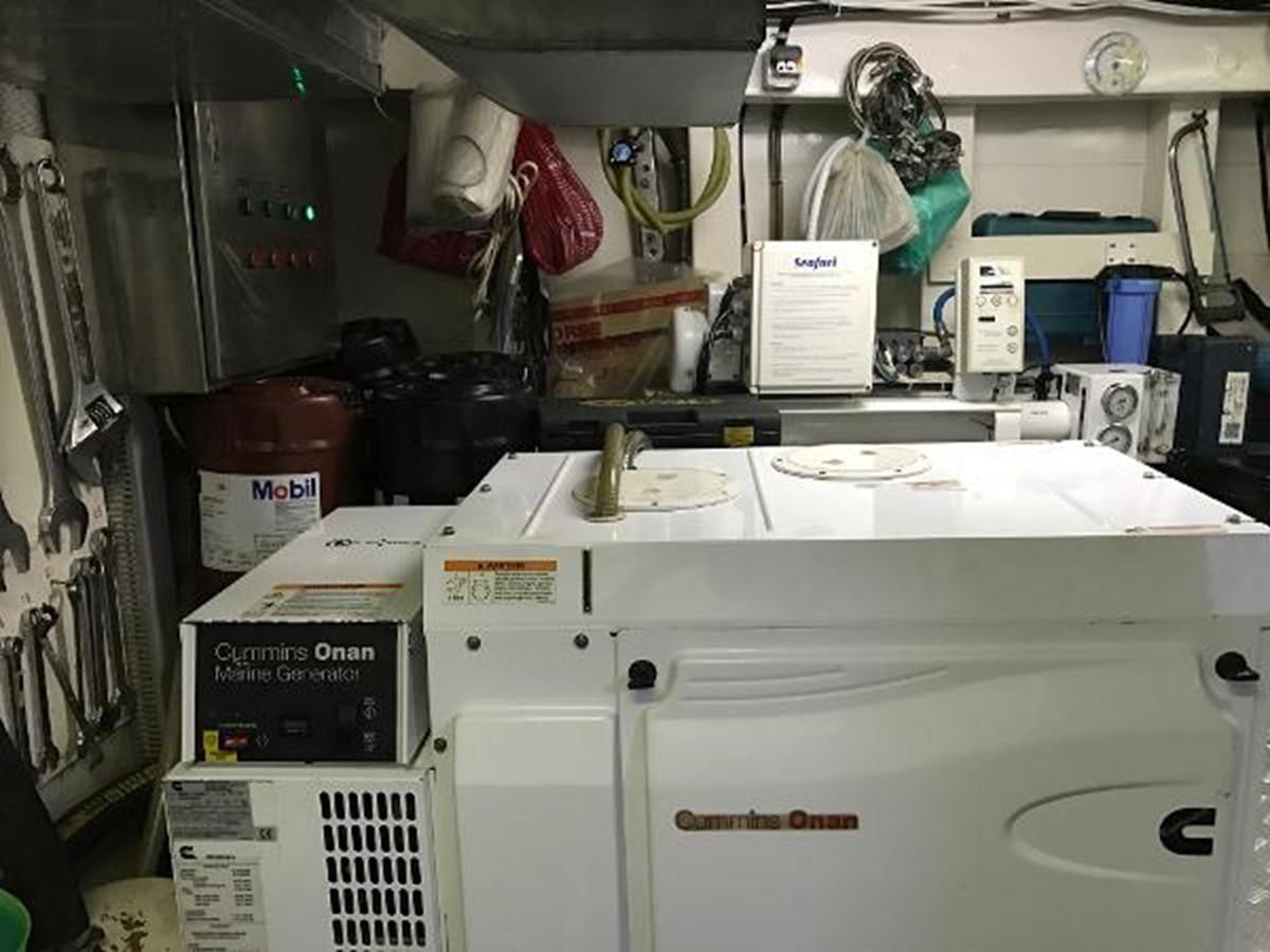 a machine with a few tools aboard 95FT 2011 CUSTOM KETCH CLASSIC YACHT Yacht for Sale