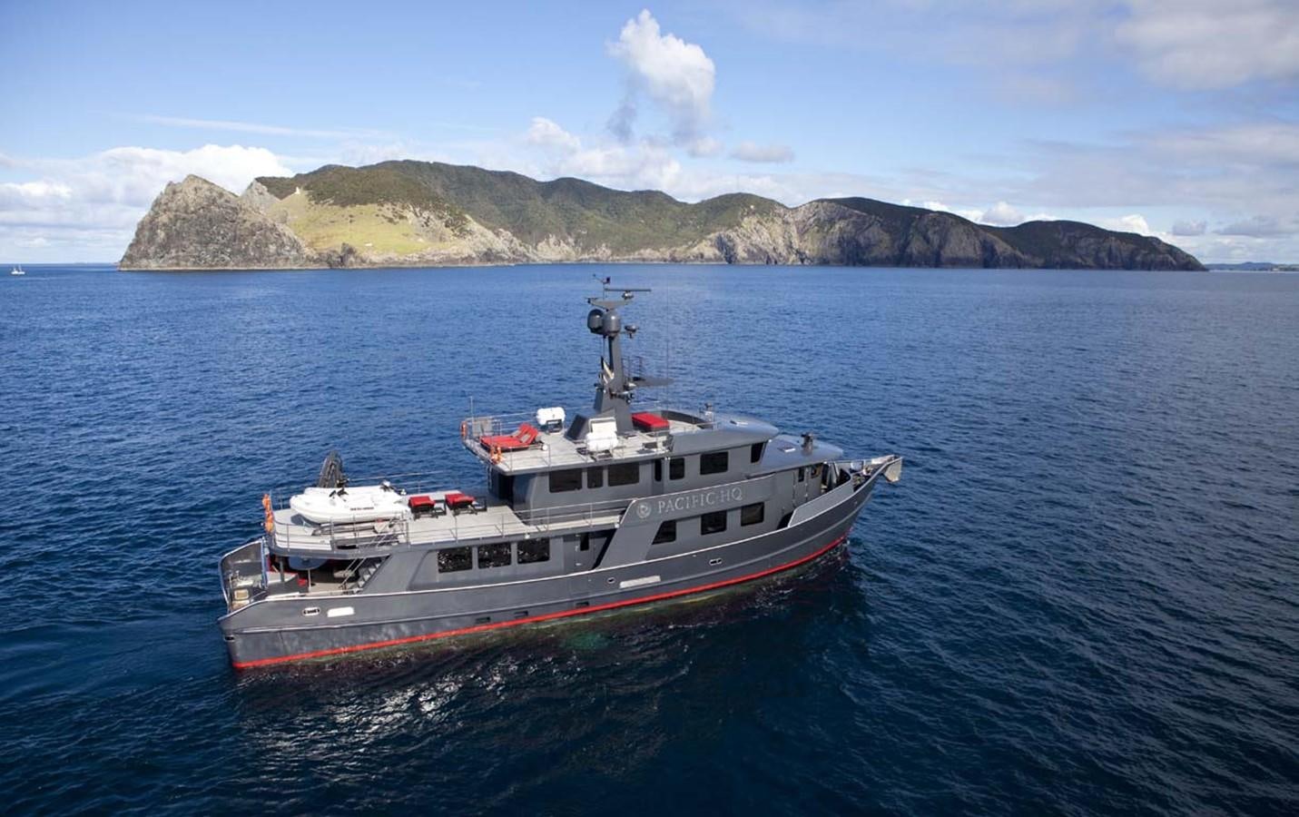 a boat in the water aboard PACIFIC HQ Yacht for Sale