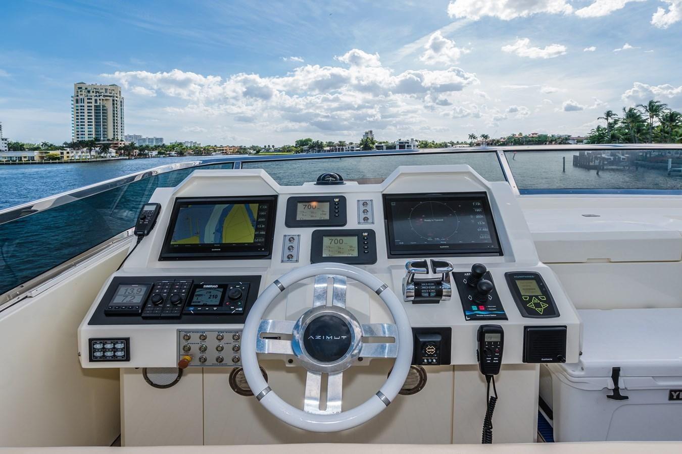a cockpit of a plane aboard SEA HACK Yacht for Sale