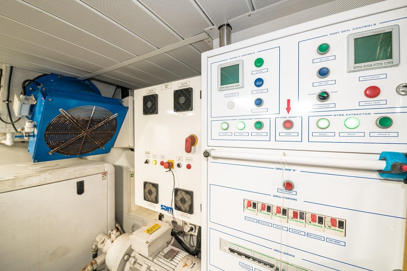 a computer monitor and a television aboard SEA HACK Yacht for Sale