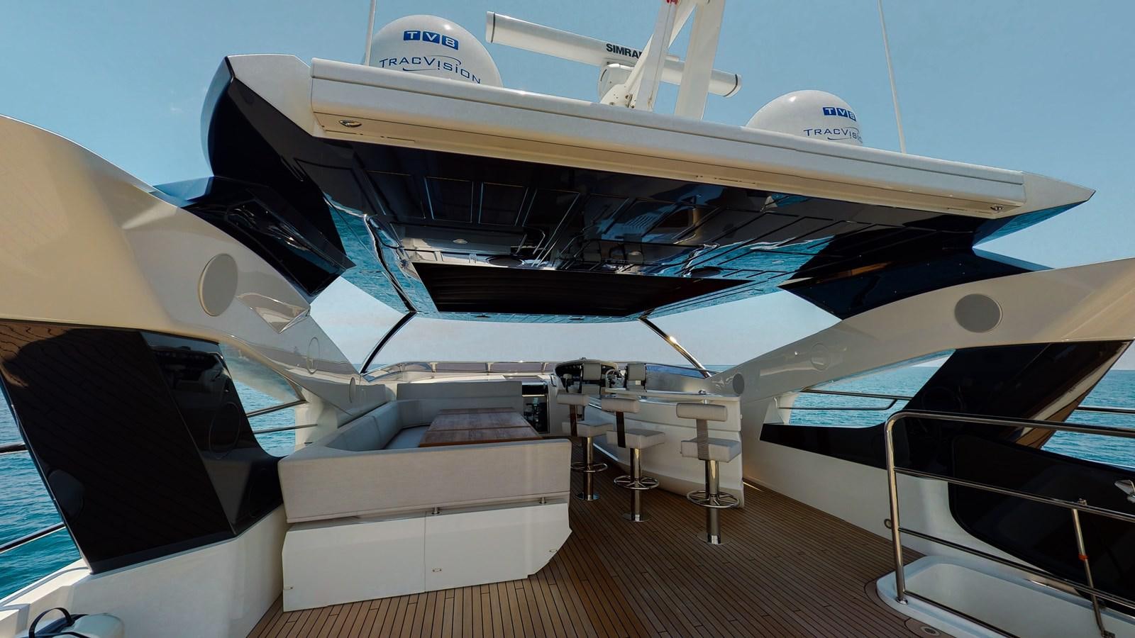 a large boat on a deck aboard PV 95 Yacht for Sale