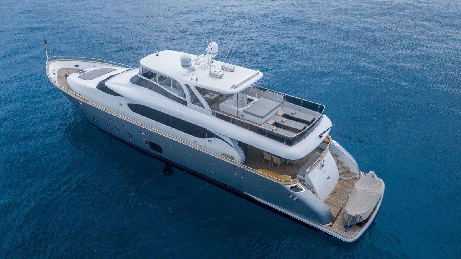a boat in the water aboard VITA XL Yacht for Sale