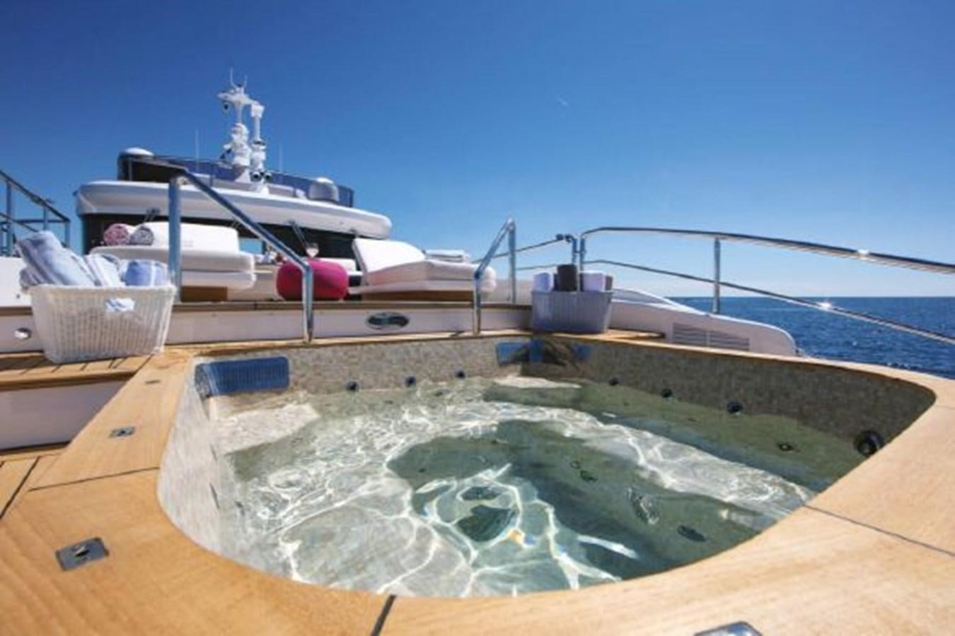 a satellite dish on a launch pad aboard 2020 BENETTI DELFINO 95 Yacht for Sale