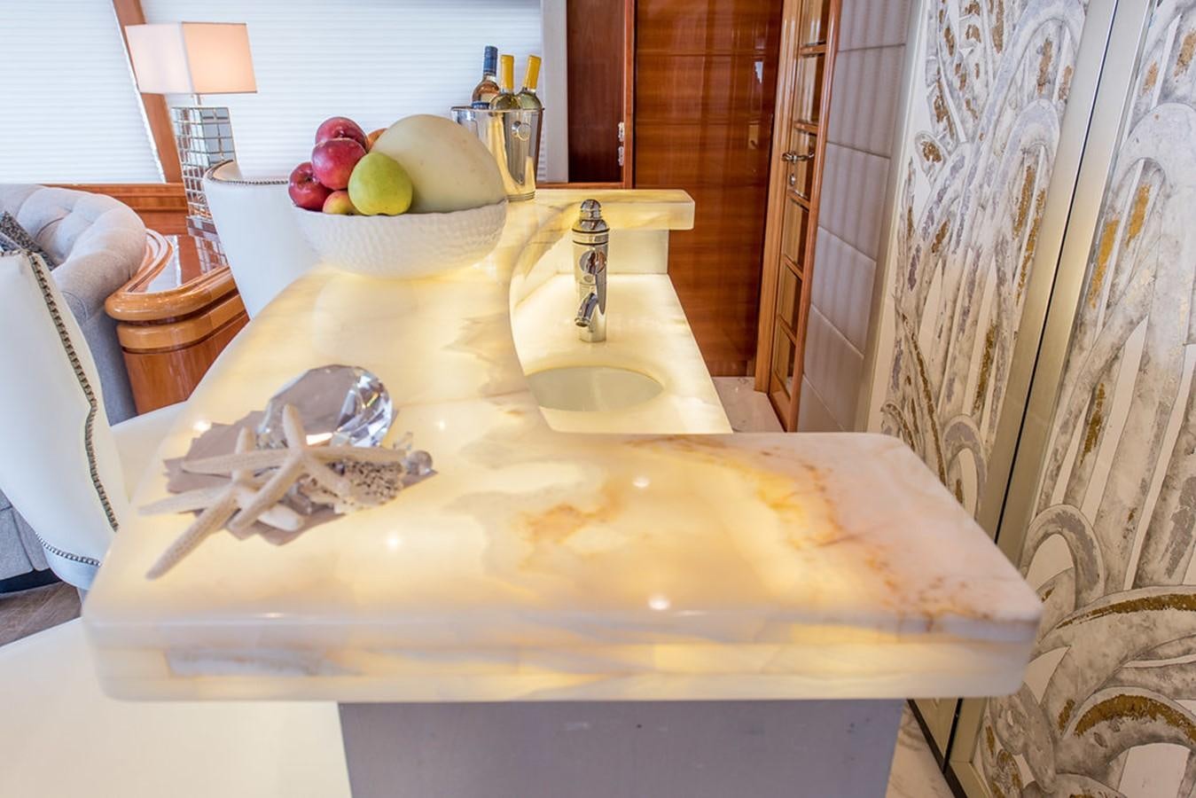 a sink with a faucet aboard 00Z Yacht for Sale