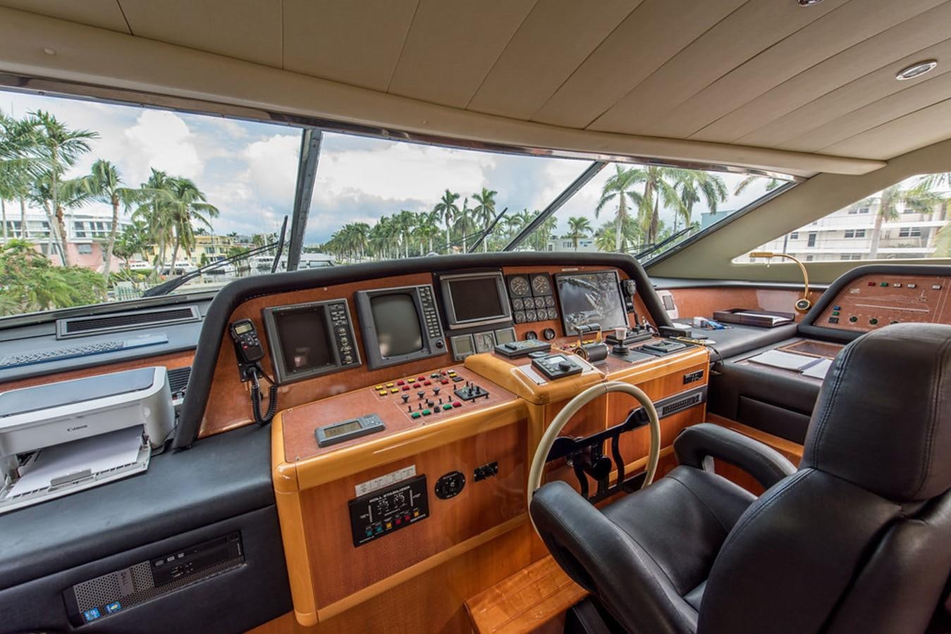 inside of a car aboard 00Z Yacht for Sale