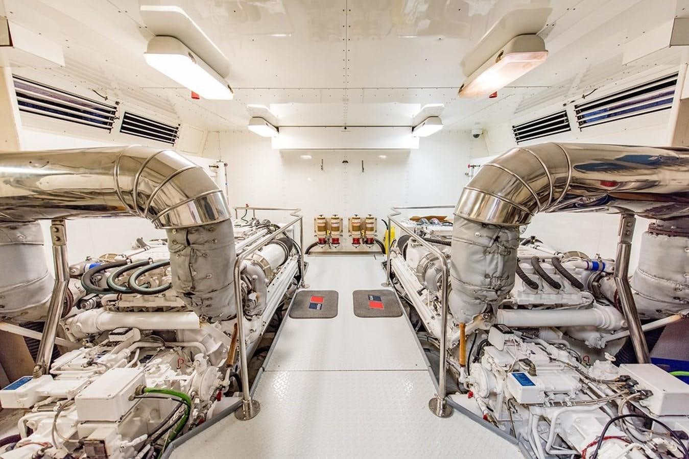 a room full of machines aboard 00Z Yacht for Sale