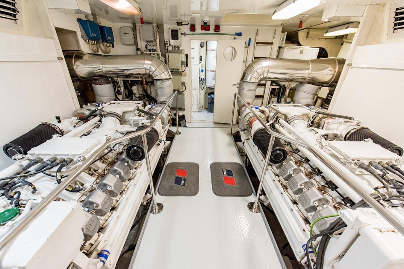 a room with machinery aboard 00Z Yacht for Sale