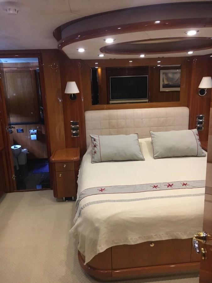 a bed in a hotel room aboard FUNTASEA Yacht for Sale